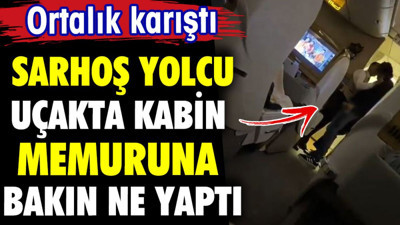 Sarhoş yolcu Emirates uçağında bakın kabin memuruna ne yaptı. Ortalık karıştı