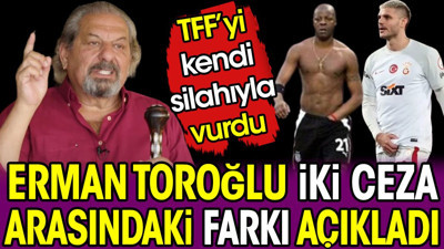 Erman Toroğlu ‘tuhaf ceza’ diyerek Icardi ile Nouma’nın hareketini kıyasladı. Aradaki uzunluk farkını açıkladı