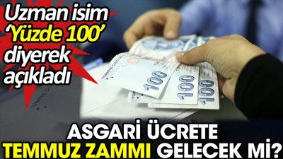 Asgari ücrete temmuz zammı gelecek mi? Uzman isim ‘Yüzde 100’ diyerek açıkladı