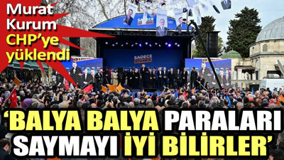 Murat Kurum CHP'ye yüklendi. "Balya balya paraları saymayı iyi bilirler"