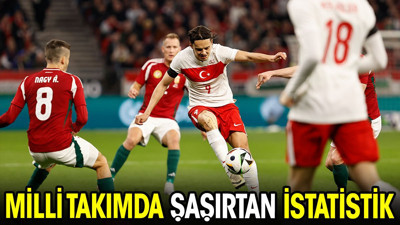 A Milli Takım'da şaşırtan istatistik