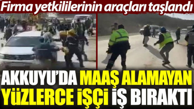 Akkuyu’da maaş alamayan yüzlerce işçi iş bıraktı: Firma yetkililerinin araçları taşlandı