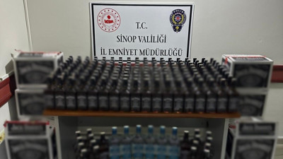 Şüpheli otomobilden 186 adet kaçak alkol çıktı