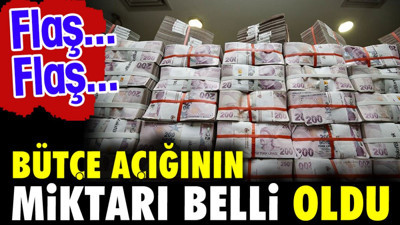 Flaş...Flaş...Bütçe açığının miktarı belli oldu