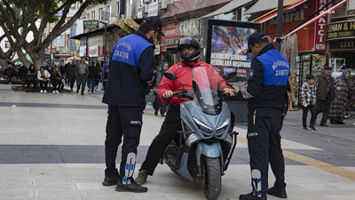 Zabıta ekiplerinden motorlu araçlara denetim