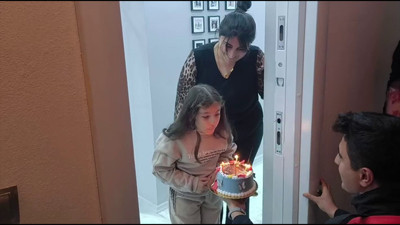 Şehit polisin kızını unutmadılar: Duygusal anlar yaşandı