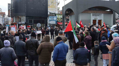 Samsun'da Trump protestosu: Gazze işgale teslim olmayacaktır!