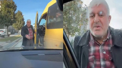 Minibüs şoförü, kadın sürücüye dehşeti yaşattı
