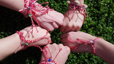 Edirne'de bahar Marteniçkayla karşılandı