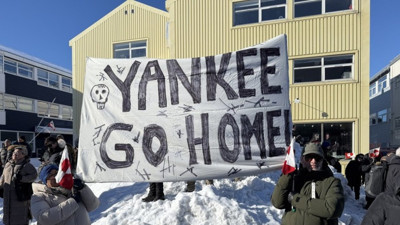Danimarka'da Trump'ın Grönland planı protesto edildi