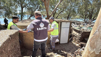 Bodrum’da hassas alanda yıkım! Ekibe yetki ve kimlik sordu