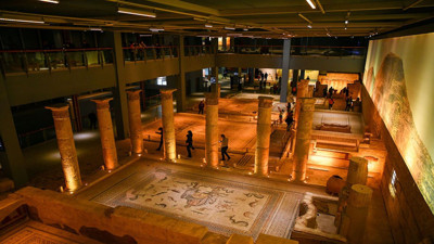 Kurban Bayramı'nda Zeugma Mozaik Müzesi'ne binlerce kişi akın etti