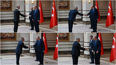Erdoğan dört ülkenin büyükelçilerini Külliye’de ağırladı!