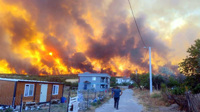 Tekirdağ'da orman yangın