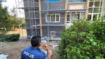 Eskişehir’de feci kaza! İşçi 5’inci kattan düştü