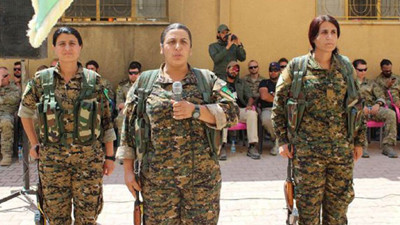 ABD'li askerler teröristlerin sözde 'yemin töreni'nde!