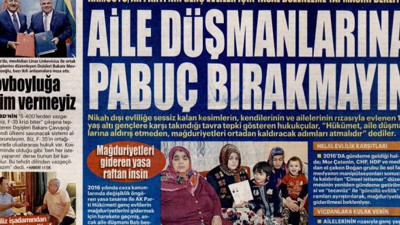 Yeni Akit’ten çocuk gelinin önün açma çabası