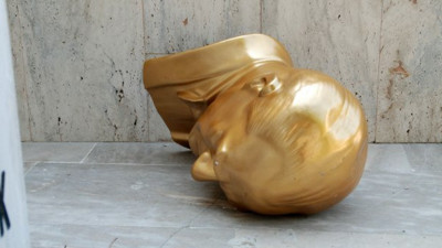 Keşan'da yerde bulunan Atatürk büstüne soruşturma