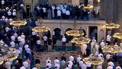 Ayasofya’da bu alanda namaz kılınmamıştı, sırrı ortaya çıktı