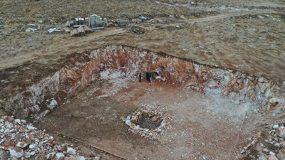 Yozgat'ta inşaatın temel kazısında ortaya çıktı. İşçiler boşluktan bakınca donup kaldı.