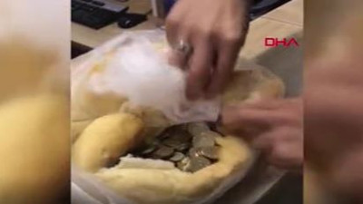 Ekmeği kumbara yaptı. Uyanık dilenci
