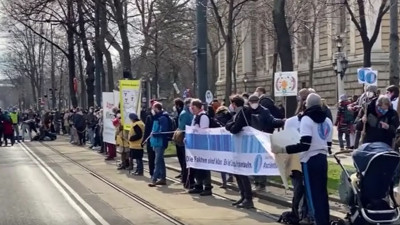 Avusturya'da iklim protestosu