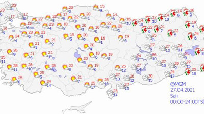 Meteoroloji Genel Müdürlüğü açıkladı: Pazartesi yurda girecek, salı günü etkili olacak
