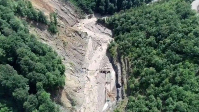 Bozkurt'ta selde yıkılan HES'in görüntüleri ortaya çıktı