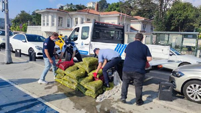 1 ton yakalandı Sarıyer'in ortasında