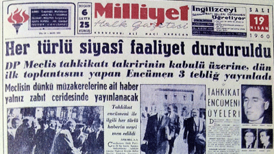 Mehmet Barlas'ın CHP kapatılıp seçimlere sokulmayabilir dedi. Sosyal medya Demokrat Parti'nin 1960'daki yasağıyla çalkalandı