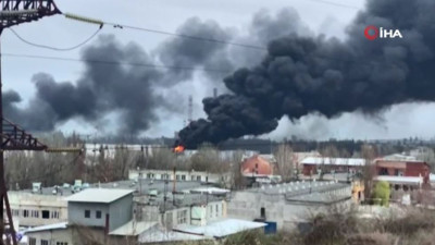 Rus ordusu, Odessa'da akaryakıt istasyonu vurdu