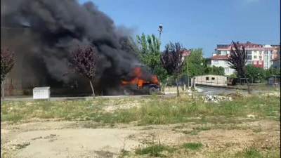 Beylikdüzü'nde tüplü cip yandı çocuk ve annesi ölümden döndü