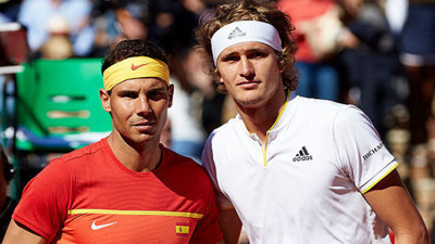 Nadal - Zverev yarı finali tatsız bitti
