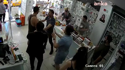 Yumruk attı eczacıyı ölümle tehdit etti.''Polisi ararsanız kafanızı koparırım''diye bağırdı