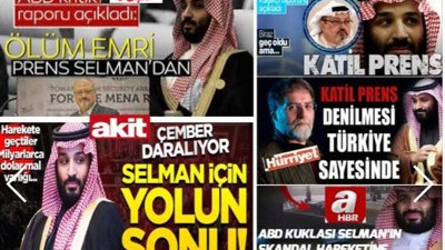 Fırdöndü yandaş medya Prens Selman için daha önce katil demişti. Prensin gönlünü hoş edecek en fırıldak, en yağcı başlığı kim atacak