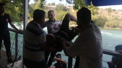 İçip içip Manavgat Şelalesi'ne atladı