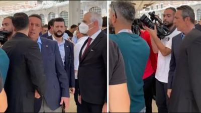 Futbol camiası Başkan Göksel Gümüşdağ'ı kötü gününde yanlız bırakmadı. Flaş Ali Koç-Mesut Özil karşılaşması