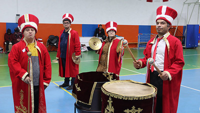 Engelli mehter takımına yoğun ilgi