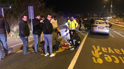 Hastane önünde kaza: 1 yaralı