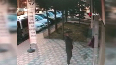 Battaniye hırsızlığı kamerada