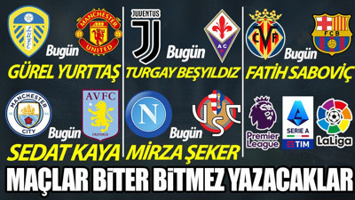Avrupa Ligleri'nden maçların yorumları Yeniçağ'da. Maçlar biter bitmez yazacaklar
