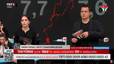KKTC Cumhurbaşkanı Ersin Tatar canlı yayına katıldı. İşte yaptığı yardım miktarı