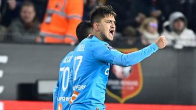 Cengiz yıldızlaştı, Marsilya Rennes'i yıktı