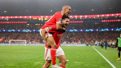 Benfica Club Brugge'yi beşledi