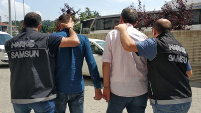 Samsun'da iki kişi uyuşturucu ticaretinden tutuklandı