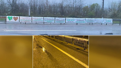 Affedilmeyi bekleyen aşık yol kenarını pankartlarla donattı. Son çareyi Ezel dizisinde buldu