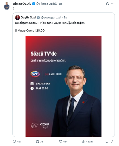 Yılmaz &Ouml;zdil'den manidar paylaşım - Resim : 1