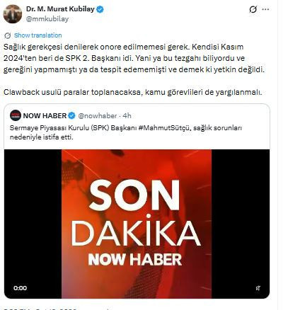 Ekonomistlerden SPK istifasına ilk yorum: Görünmez olmaya çalışıyorlar - Resim : 1