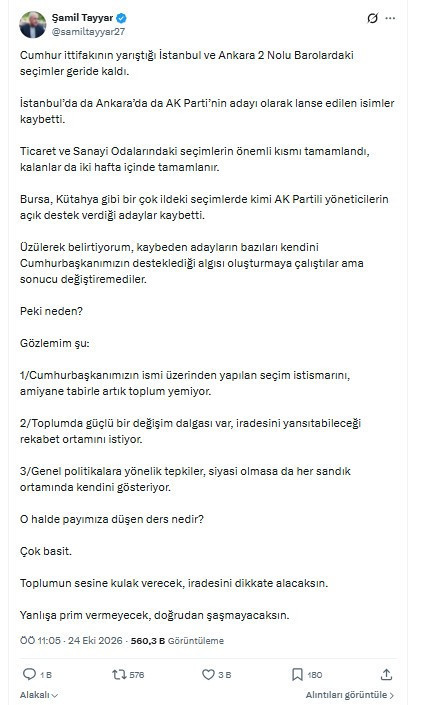 İktidarın adayları baro seçimlerini kaybetti, Şamil Tayyar, "Millet yemiyor" dedi - Resim : 3