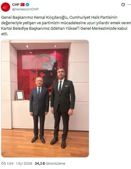 Kartal Belediye Başkanı'ndan dikkat çeken ziyaret trafiği: Önce Bakan, sonra Kılıçdaroğlu - Resim : 2